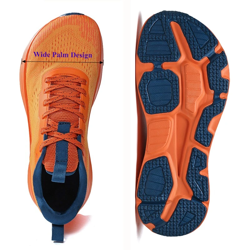 

2025 New Wide Toe Men's Running Shoes Mesh Breathable Jogging Sports Shoes for Men CushionIng Sneakers Outdoor Off-Road Shoes