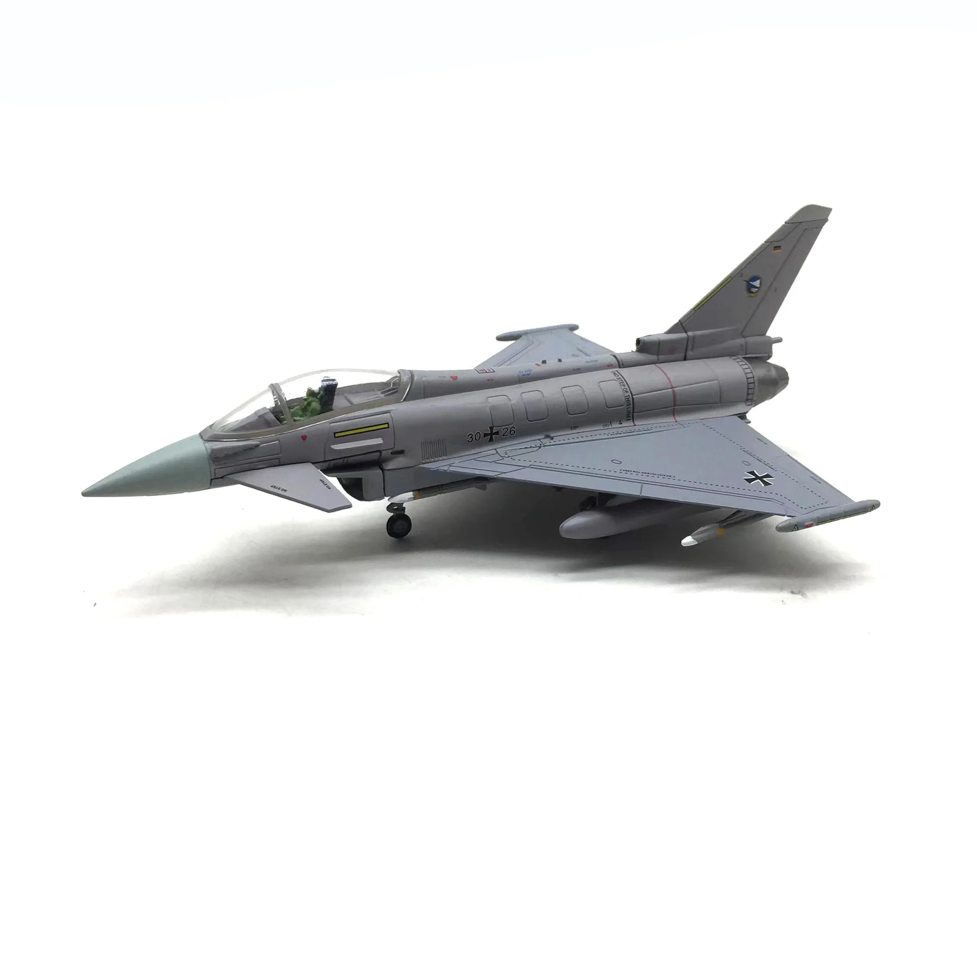 1/100 Scale European Typhoon Ef2000 German Air Force Simulation Alloy Fighter Aircraft Model Finished Products