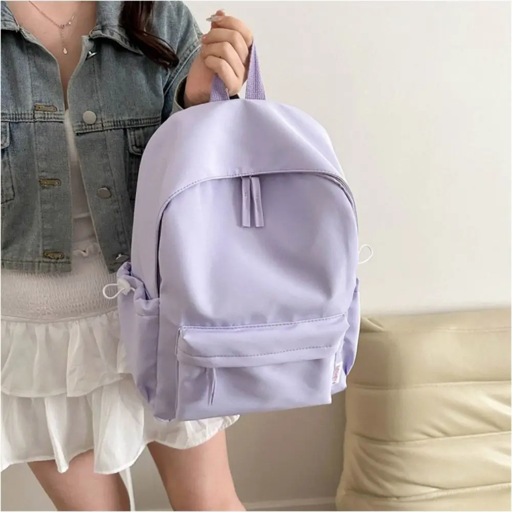 

Креативный небольшой рюкзак, однотонный рюкзак, однотонная сумка, студенческая сумка на плечо, повседневный рюкзак в корейском стиле для студентов