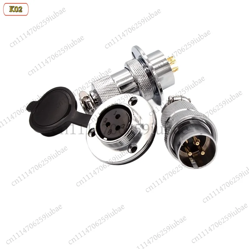 FC_ 2‑8Pin Threaded‑Lock Industrial Waterproof Connector Plug Socket For GX25 DF25 Power Signal Adapter Equipment Spare Parts