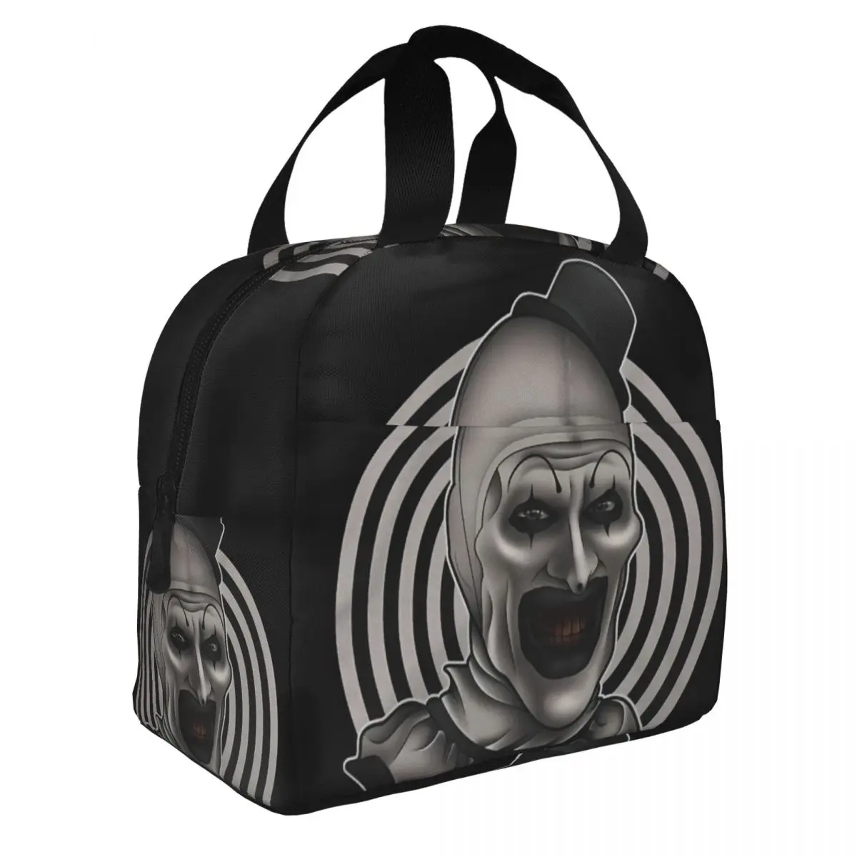 

Terrifier Horror Films Art The Clown Lunch Bag Insulation Bento Pack Bag Meal Pack Handbag