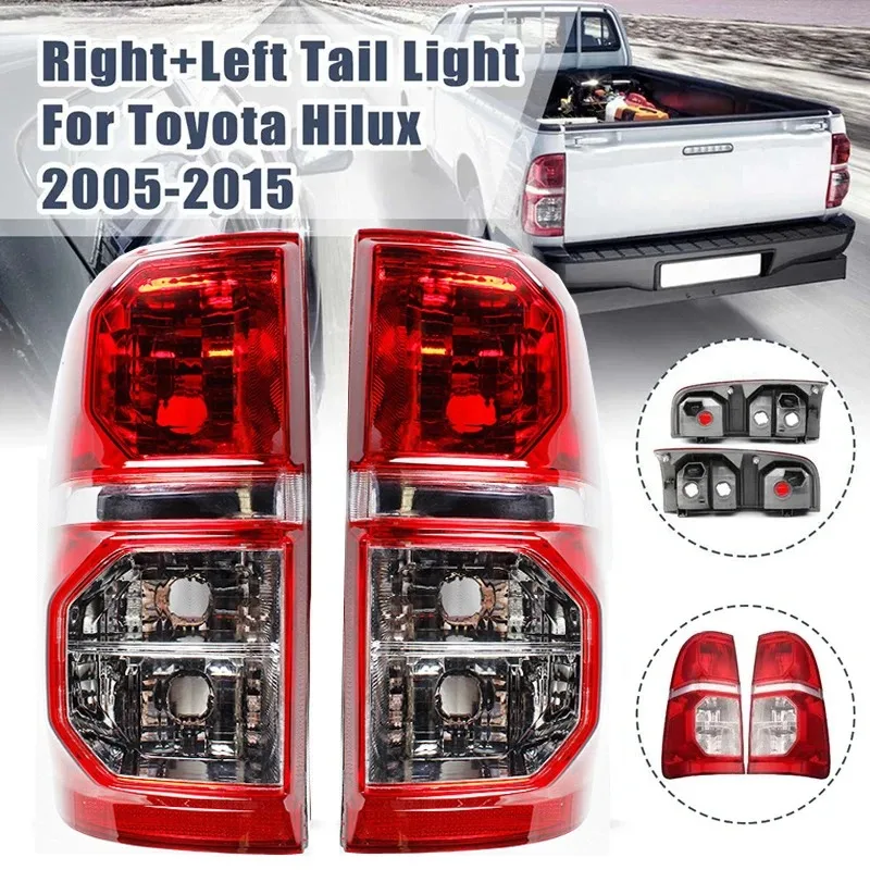 Car Rear Taillight Brake Lamp Tail Lamp Without Bulb for Toyota Hilux 2005 - 2015 With Harness Auto Left Right Rear Tail Light