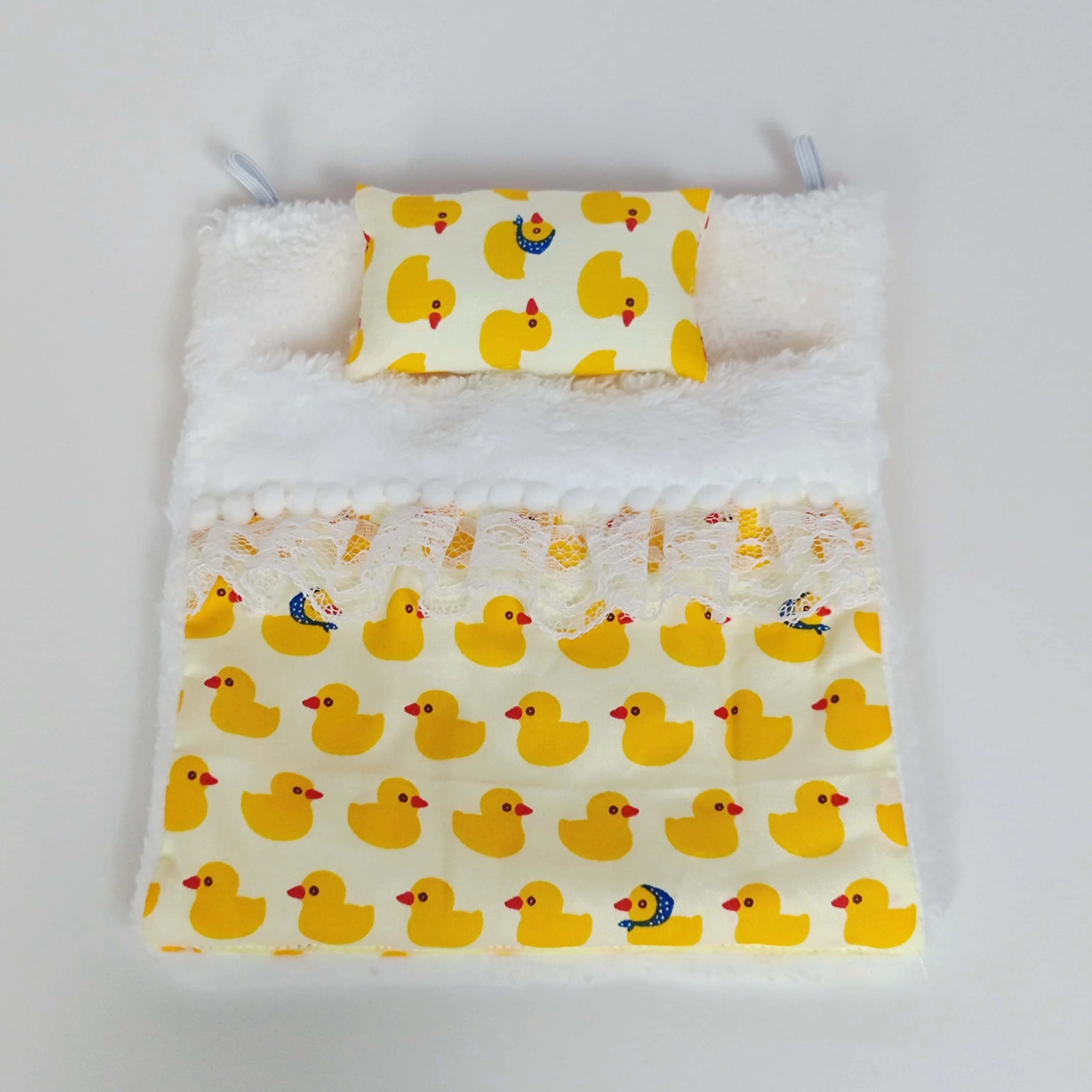 Ropa Labubu For 15/17cm Labubu Doll Quilt and Pajama Set Three-piece Set Cosy Baby Bed Home Warmth Toy Girl Gift