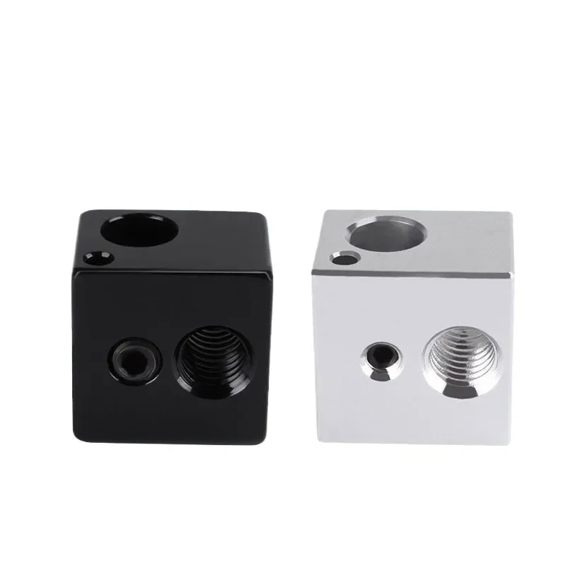 All-Metal Hot End Heating Block for 3D Printers Compatible with E3D V6 V6 Lite Volcano Hemera Titan Aero and Creality