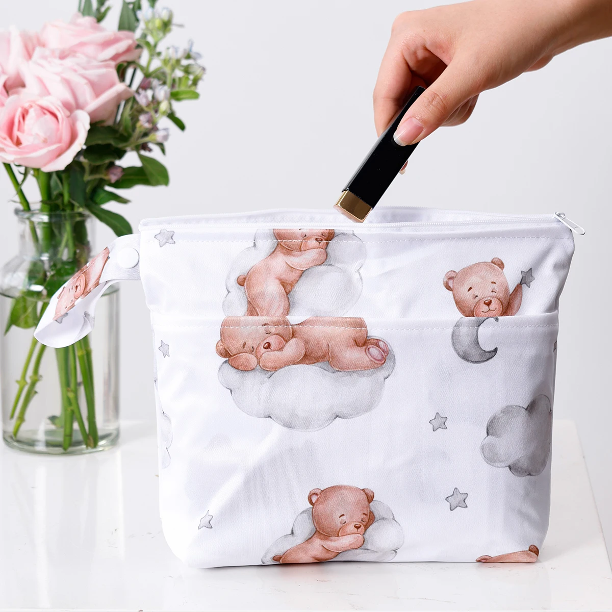 Elinfant Wet/Dry Diaper Pod Portable Storage Bag Waterproof Diaper Bag