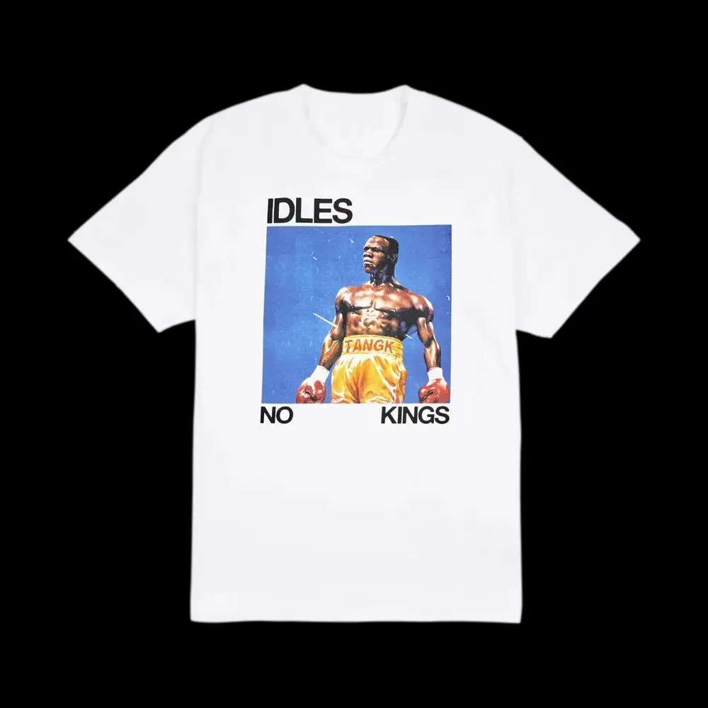 

Летняя новая хлопковая футболка с короткими рукавами и принтом IDLES, модная повседневная свободная футболка с персонализированным принтом, универсальная одежда унисекс
