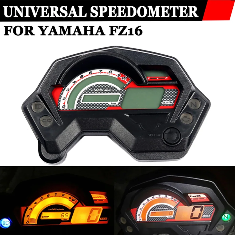 Compteur de vitesse numérique universel pour moto, indicateur électronique, écran LCD, compteur de vitesse pour Yamaha FZ16 FZ, 16 pièces