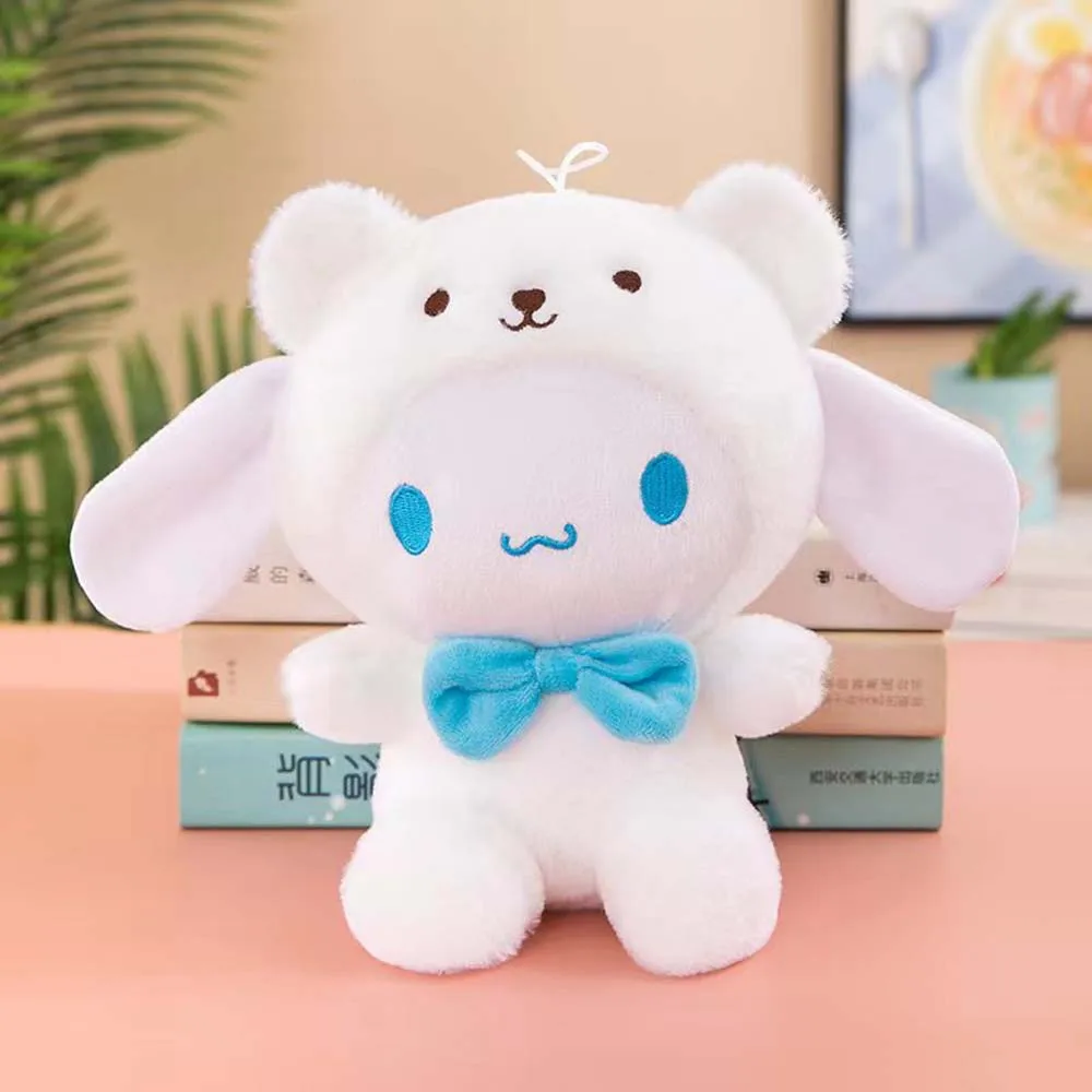 25cm Kawaii Sanrio peluche bambola Tos Hello Kitty My Melody Kuromi Anime Cinnamoroll cartone animato animale farcito decorazione regalo per i