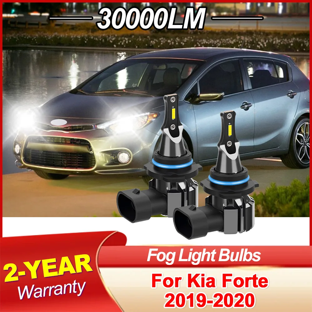 

2pcs Car Fog lights Led Auto Lamp Day Running Bulb Canbus 200W Super Bright 12V Wireless Plug and Play For Kia Forte 2019-2020