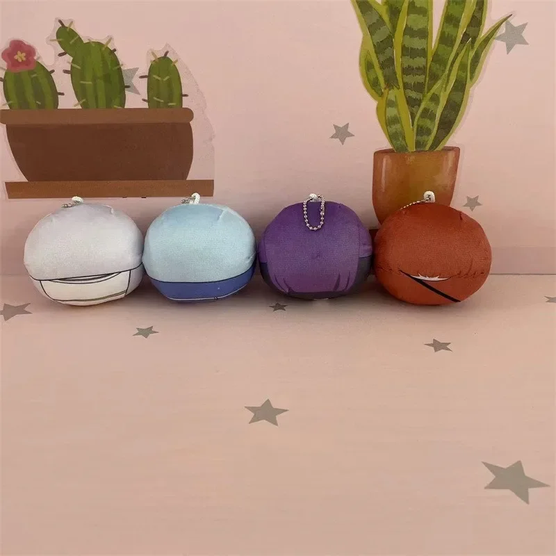 Animation Derivatives Plush Ball Shaped Pillow Pendant Himmel Fern Frieren Stark Juguetes Bag Pendant Cadeau Maitresse Ecole