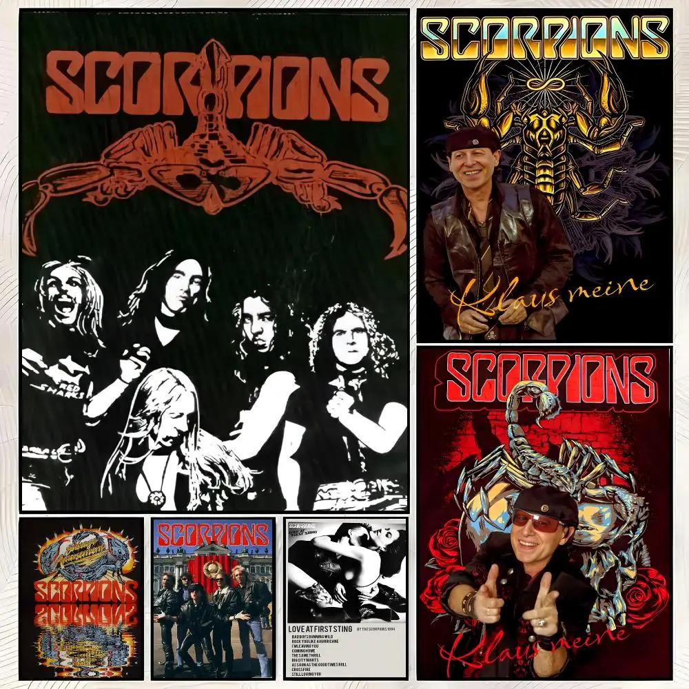 Rock Band S-Scorpions Album Cover Poster Vintage PP Paper Wall Art Home Decor Print for Bedroom Living Room Aesthetic Gift
