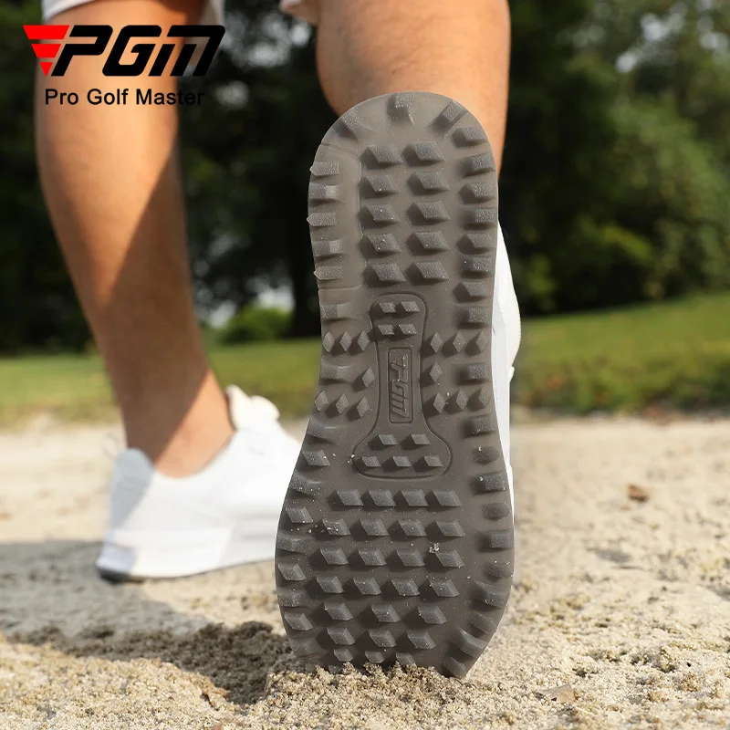 أحذية جولف رجالي من PGM صيفية بمقبض مسامي وأربطة أحذية مشي مريحة