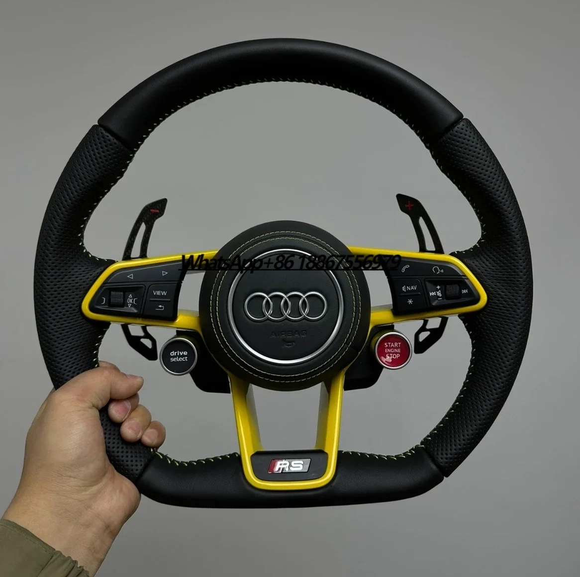 

Factory Wholesale R8 Multifunctional Steering Wheel Adaptation A3 A4L A5 A6L A7 A8 Q5 Q3 Universal