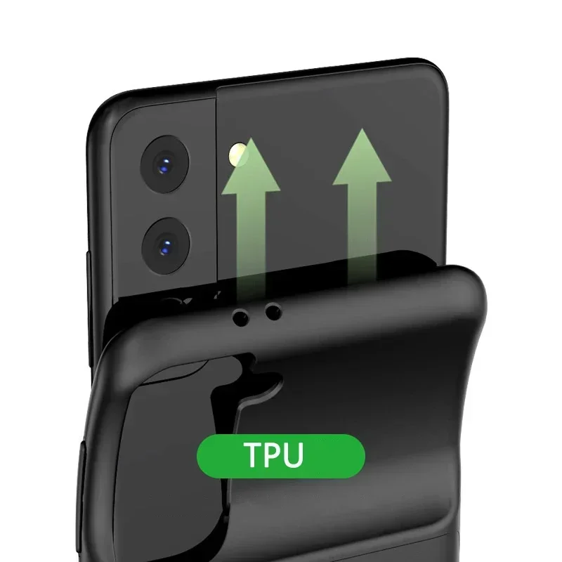 Power Bank 10000mAh Batterij Oplader Case voor Samsung Galaxy S22/23/24/25 Ultra Plus S25edge batterij Case Cover