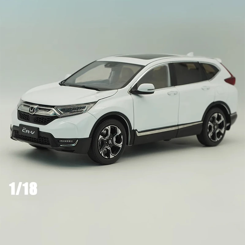 Diecast Original 1:18 Scale Honda CRV 2017 SUV Simulation Alloy Car Model Static Display Collectible Toy Gift Decration Souvenir