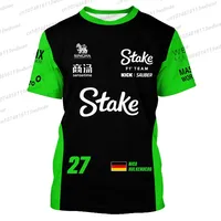 Formula 1 Team Racing 3D Print T-Shirt Stake Sauber F1 Team 2025 Germany Team NICO HULKENBERG Jersey Authorized Racing F1 Team