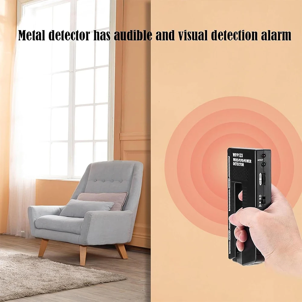 WPP123 Wall Scanner Metal Detector Pointer AC Wire Metal Detection Metal Detector Alert Pipe Power High Sensitivity