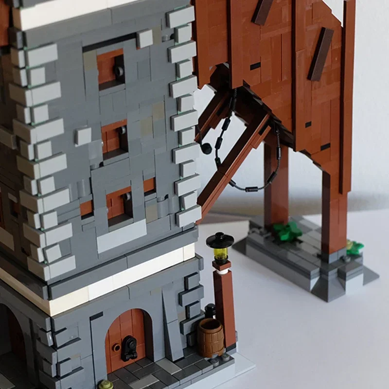 MOC-décennie s de Construction Modulaires pour Enfant, Modèle Château, Hollandais Volant, Forteresse, Technologie, Jouets à Assembler Soi-Même, Idée Cadeau