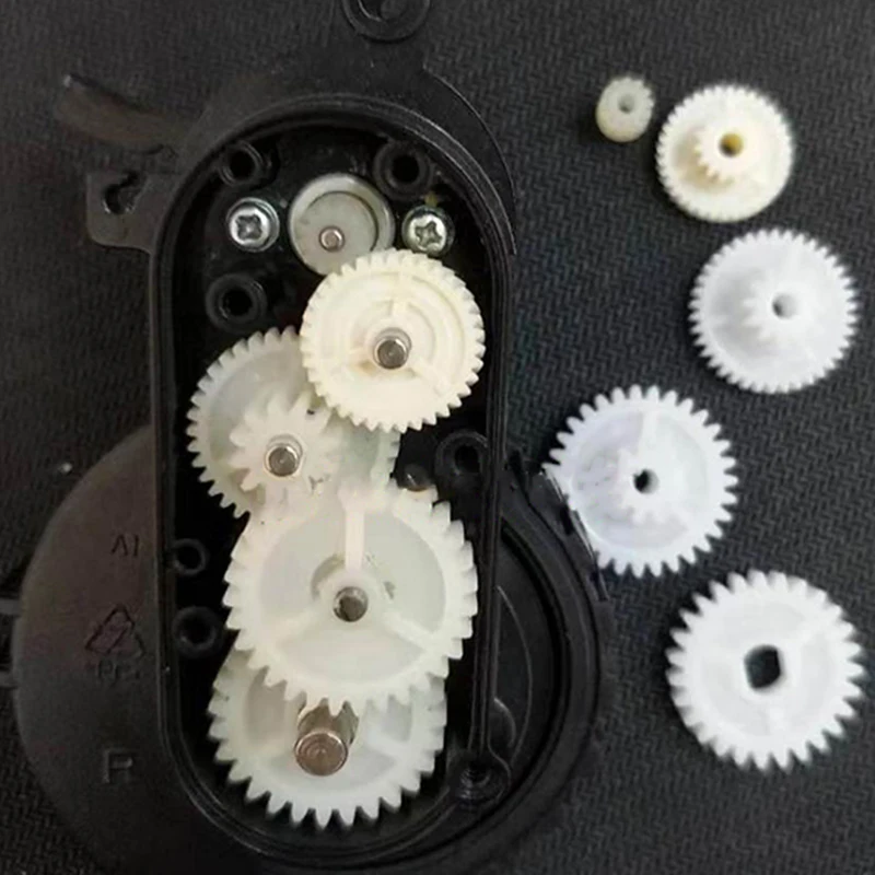 5Pcs Intelligent Sweeping Robot Side Brush Rotor Drive Box Gear Side Brush Motor Gear Robotic Vacuum Cleaner Parts Plastic