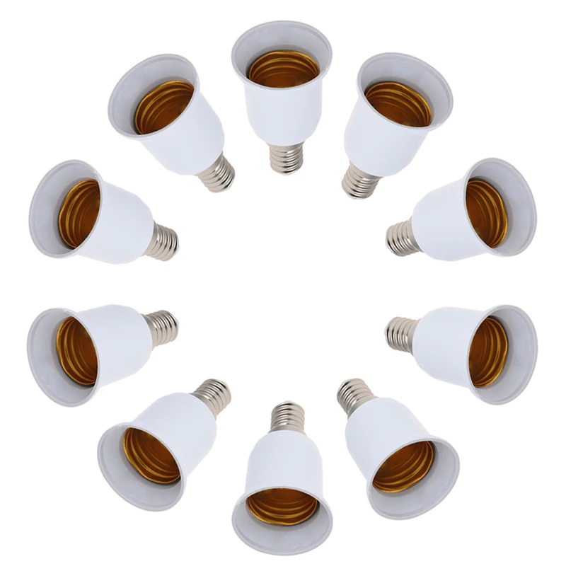 Y1UB E14 To E27 Base Screw LED Light Lamp Bulb Holder Adapter Socket Converter