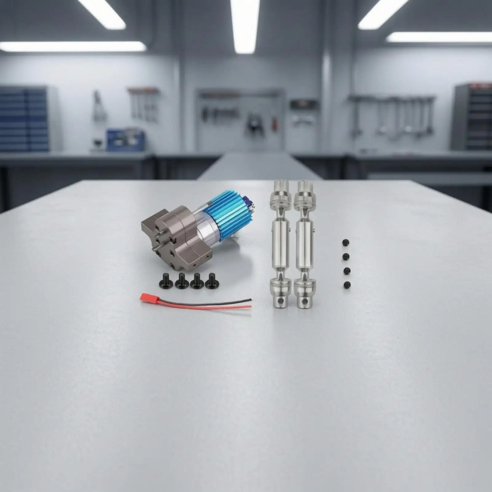 High Torque 370 Motor with Gear Reduction for RC Industrial Truck Model with Flexible Shaft