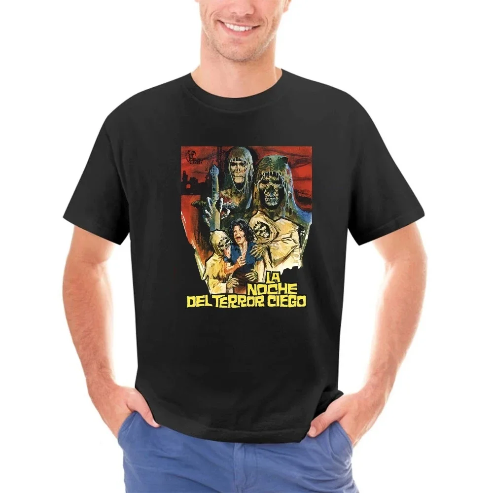 Tombs of the Blind Dead movie poster 1971 T-Shirt (BLACKRED) ALL SIZES S-5XL