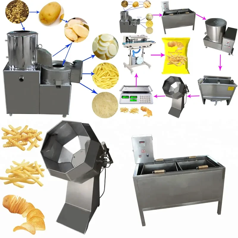 Potato Chip Maker French Fries Maker Manual Vegetable Slicer Cutter Kitchen Gadget for Home Cooking Snack Preparation Tool