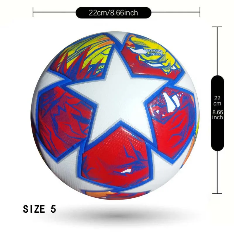 2024 Professional Showdown Football Pu Seamless Football Men's Size 5 Children's Sports Training Ball Team High Quality Football