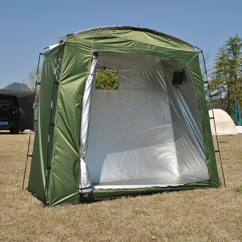 

Portable Bike & Motorcycle Storage Tent with PU4000mm Waterproof Design - 2-Bike Capacity & Tool Storage, Lightweight