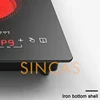 220\110V 임베디드 더블 헤드 전기 세라믹 스토브 유도 밥솥 수직 풀 플레이트 더블 헤드 광파 스토브 3