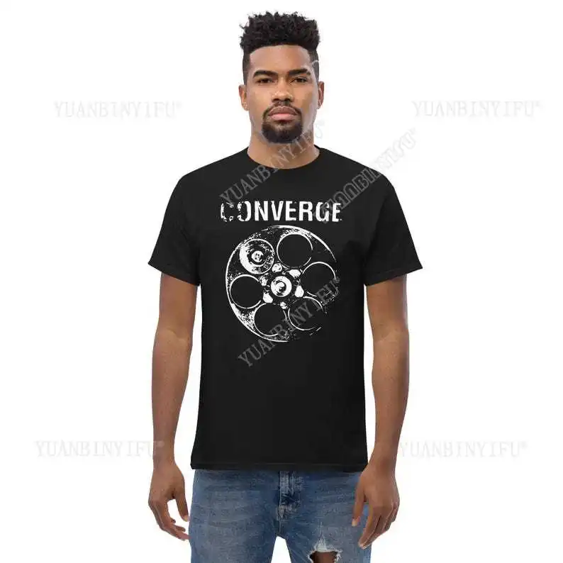 

Футболка Converge Band Hardcore Punk Band Футболка Punk Band Merch, хлопок, винтажные уличные футболки с круглым вырезом и коротким рукавом