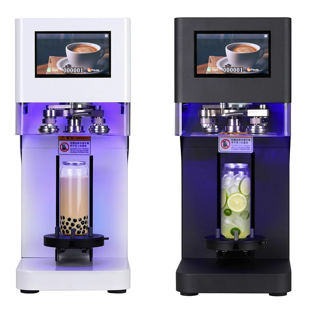 Automatic Intelligent Portable Plastic Aluminum Can Sealer with General Base Closing Machine Tin Soft Drink Cans Capping Machine