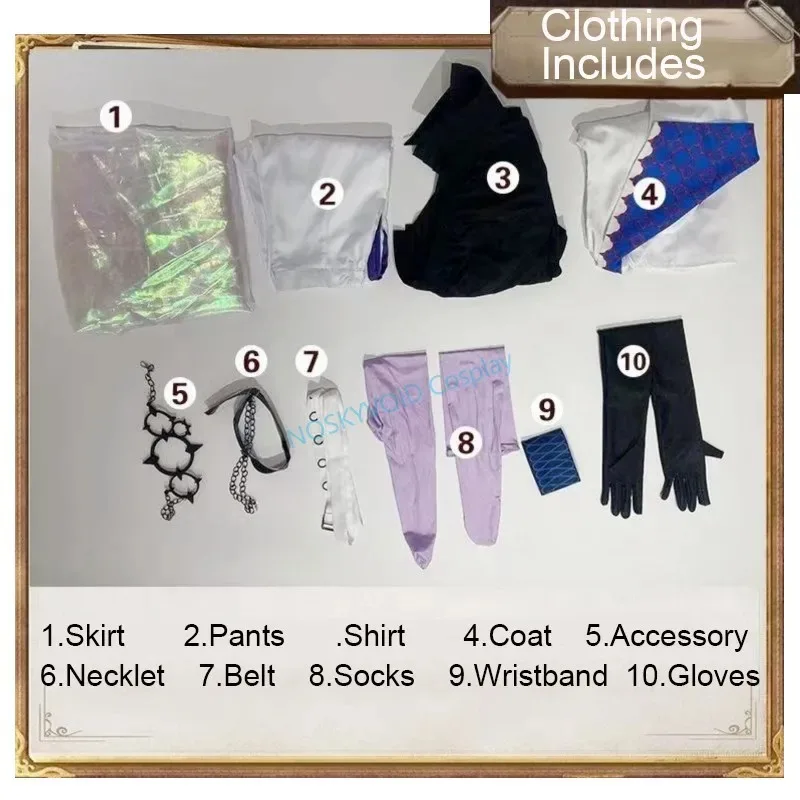 

CyNijisanji Hoshirube Sho Косплей Костюм Vtuber Парики Виртуальный якорь Одежда для прямой трансляции Хэллоуин Виртуальные наряды YouTuber