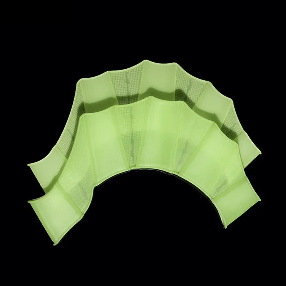 Silikon-Schwimmflossen, Flossen für Männer, Frauen und Kinder, Schwimmbad, Sport, professionelles Training, Fingerhandschuhe mit Flossen, Paddel, Ausrüstung. – Detail 8