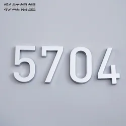 5.5cm Nordic Modern Fashion Digital Electroplating Signage Office House Number Hotel House Number Digital Spot