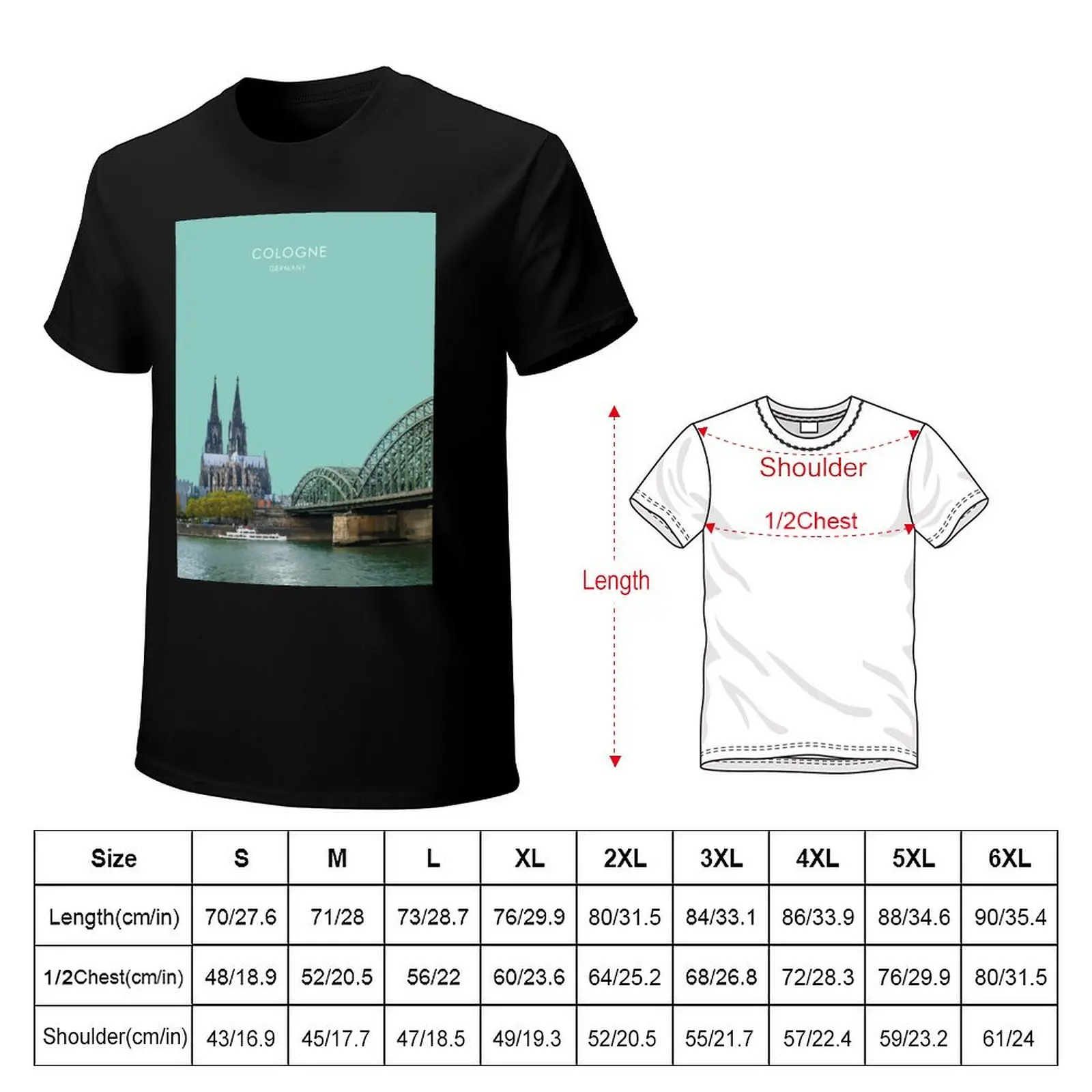 Cologne, Germany Travel Artwork T-Shirt aesthetic clothes essential t shirt customizeds vintage t shirts men t shirt