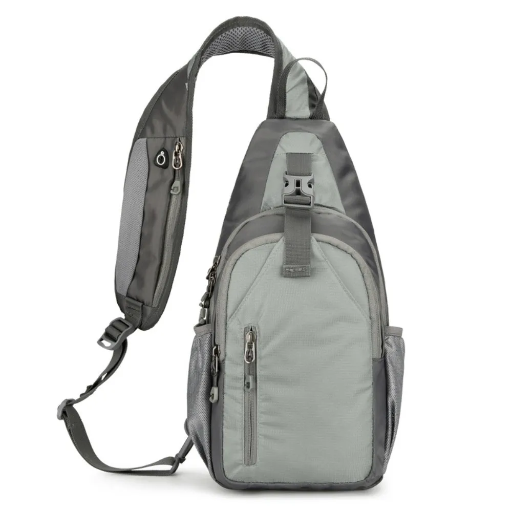 

Casual Sports Shoulder Bag Multi-Functional Adjustable Strap Male Chest Bag Durable Waterproof Crossbody Fanny Pack Outdoor