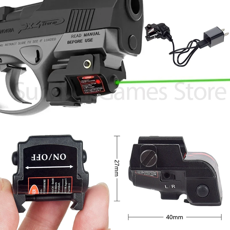 Mira láser táctica para pistola Taurus G2C/G3, riel 20 mm tricolor - imagen 2