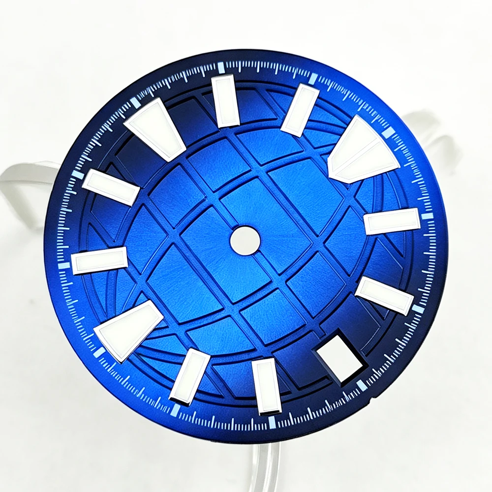 NH35 dial 28.5mm dial green luminous lumen Gradient dial dial suitable for NH35/36 movement men watch dial Watch accessories