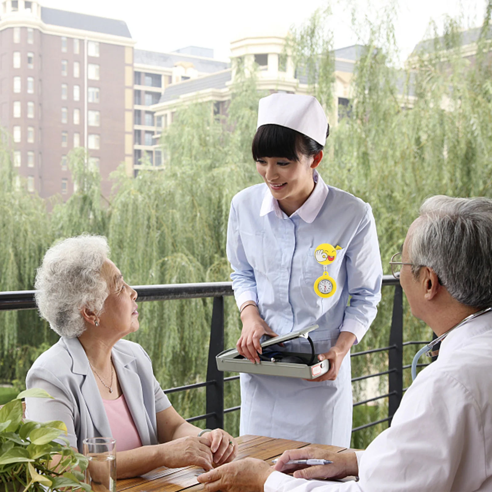 ممرضة ووتش الكرتون نمط كليب على التلبيب دبوس ووتش للنساء الرجال الموظفين الطبيين الأزياء الممرضات #5