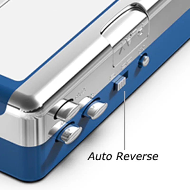 Lettore di cassette Bluetooth portatile, lettore di cassette Uscita Bluetooth per cuffie/altoparlante, lettore di cassette portatile Walkingman