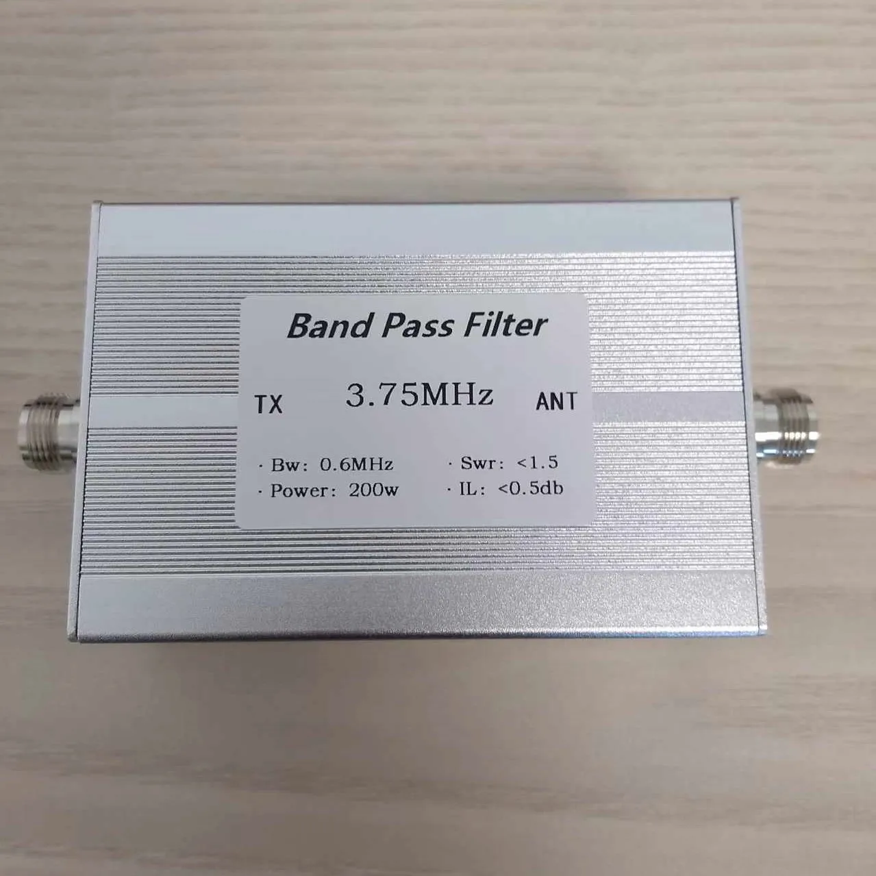 2025 new band-pass filter 3.75MHz 3.75 trillion 3.75M band-pass N female seat anti-jamming short-wave communication