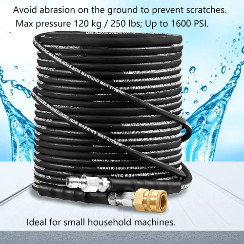 Imagen 2 del producto Manguera de lavadora a presión de 20 m, conexión rápida 3/8, manguera de limpieza de agua de alta presión, cable de tubo, manguera de extensión de lavadora de coche para alta pr