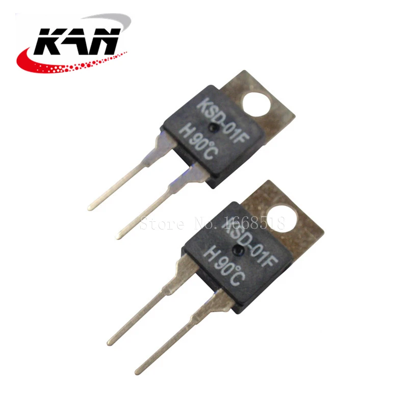 40 50 60 70 80 90 100 DegC NC Normally Closed NO Normally Open 1.5A Thermal Switch Temperature Sensor Thermostat KSD-01F JUC-31F