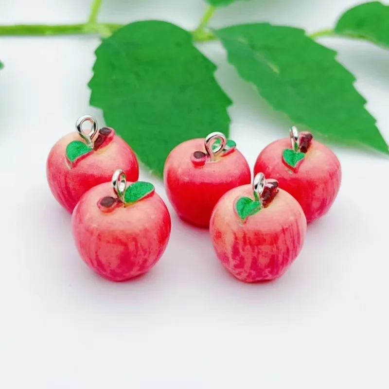 10pcs Simulation Apple Green Red Miniature Food Play Mini Three Dimensional Small Fruit Micro Landscape DIY Accessories view 3