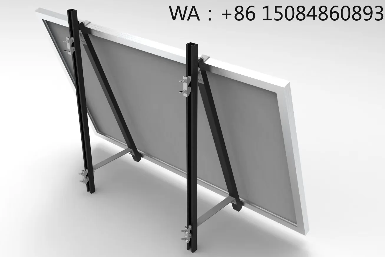 Adjustable Balcony Wall Solar Bracket, PV Mounting System Accessories, Space Saving Solar Energy Hardware Parts for Balcony Sola