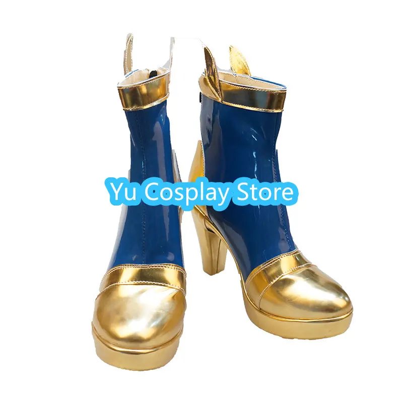 Sona Buvelle Cosplay Shoes LOL Star Guardian Cosplay PU Shoes Halloween Carnival Boots Cosplay Props Custom Made