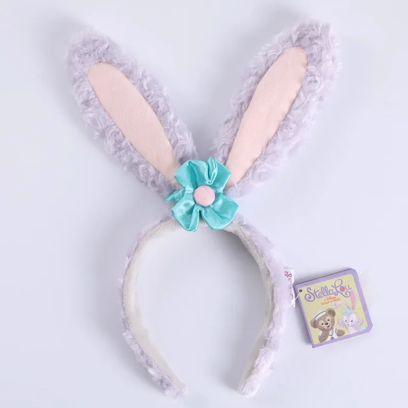 Disney Plush Girls Toy Accessories Stella Headband Duffy Bear Shirley Rose Rabbit Headband Cartoon Anime Surrounding Headdress