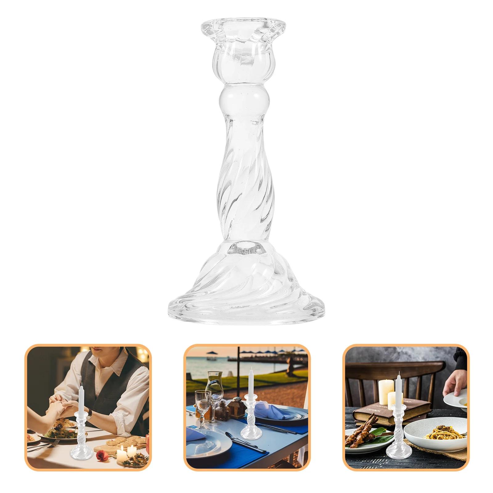 

Glass Holder Simple Style Decorative Tabletop Centerpiece for Dining Room Living Space Decoration Home Wedding Party Tea