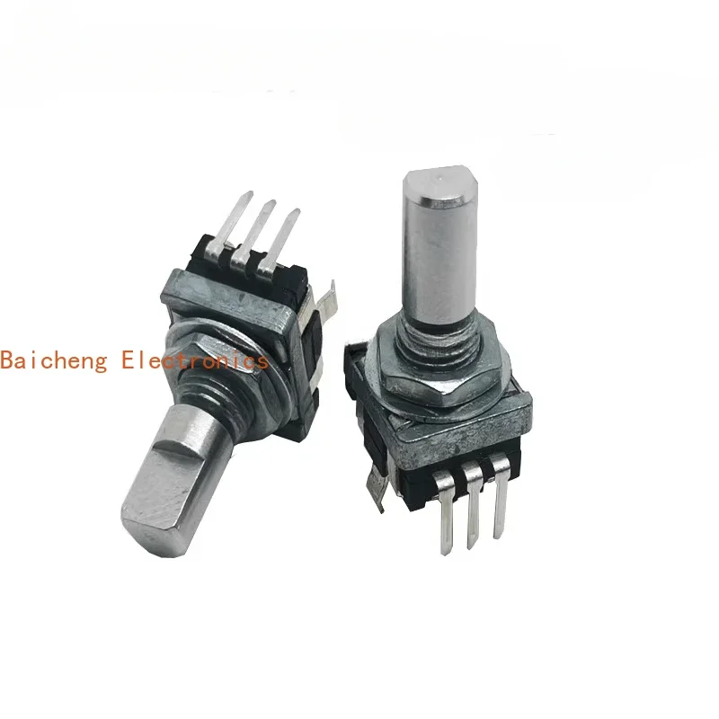 10PCS Rotating 360 encoder EC11 volume control switch without step pulse potentiometer half axis length 15mm